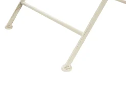 Set da pranzo da giardino 4 posti BIVIO Pieghevole Metallo Bianco sporco