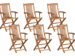Set da pranzo da giardino 6 posti MAUI II Legno d'acacia Marrone chiaro