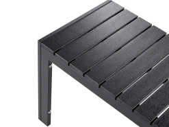 Set da pranzo da giardino con panche 6 posti NARDO Nero