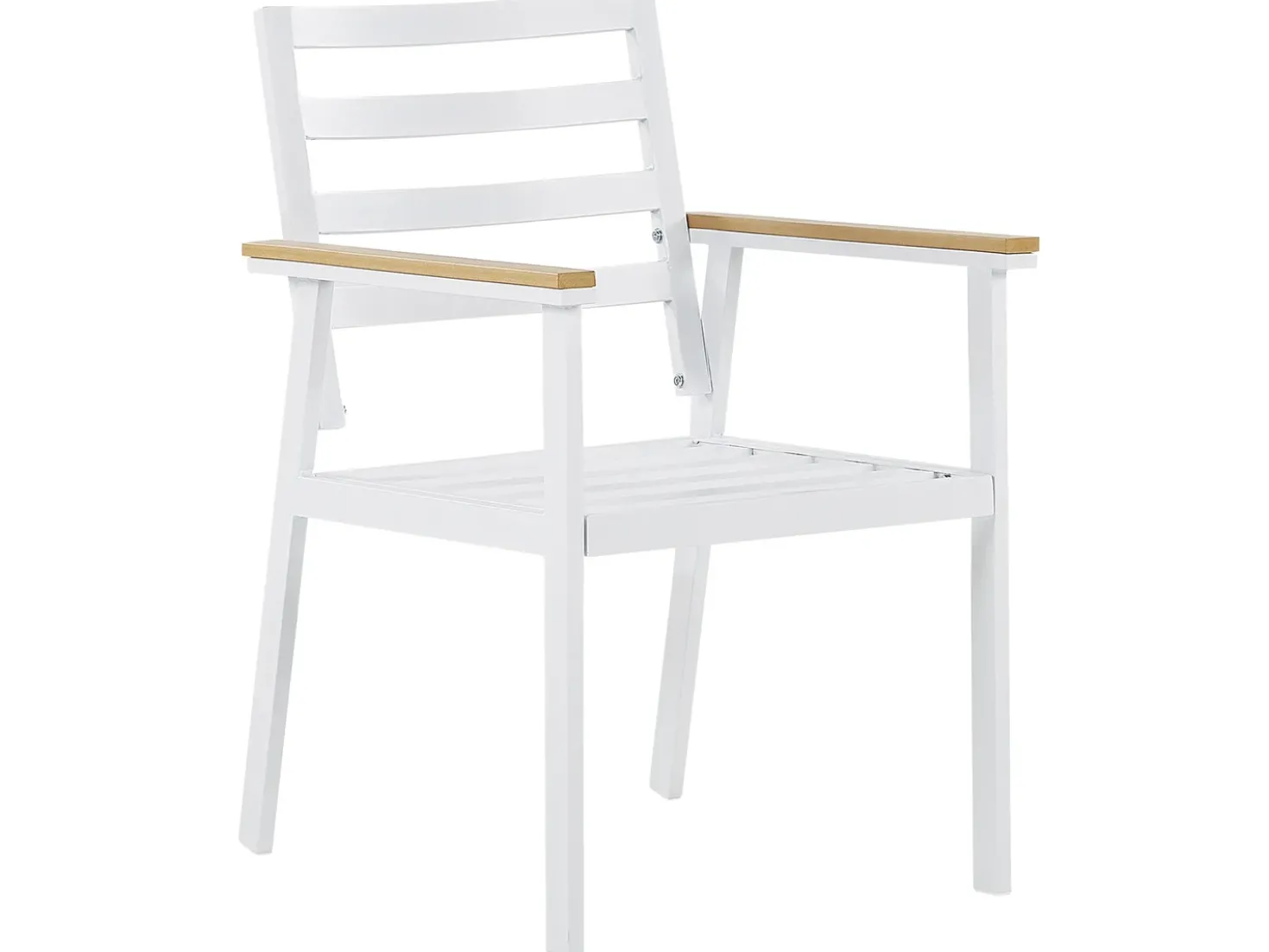 Set da pranzo da giardino 4 posti CAVOLI con cuscini Metallo Beige