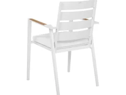 Set da pranzo da giardino 6 posti VALCANETTO/TAVIANO Metallo Bianco