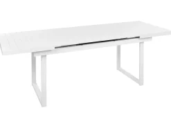 Set da pranzo da giardino 6 posti VALCANETTO/TAVIANO Metallo Bianco