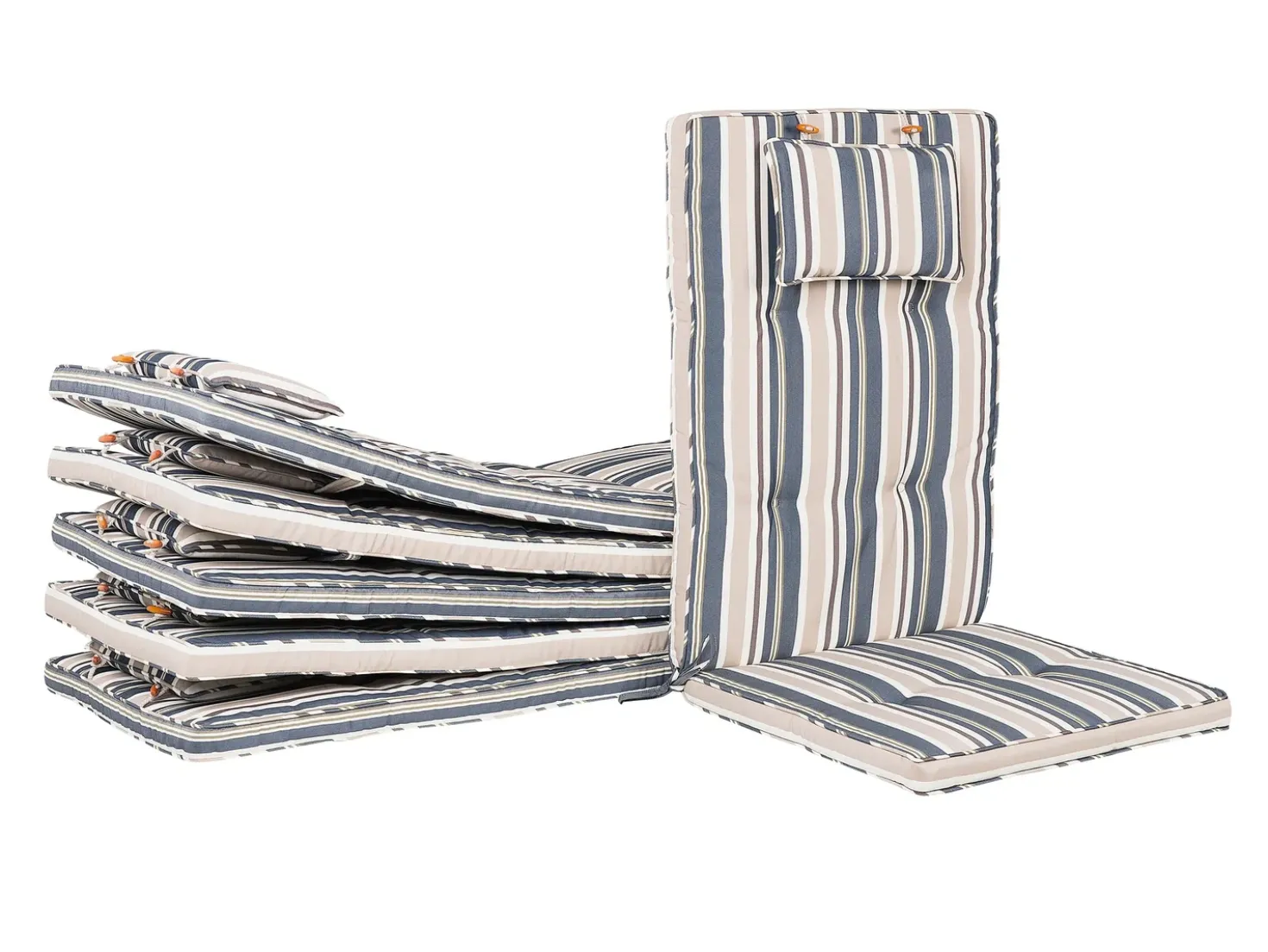 Set da pranzo da giardino 8 posti MAUI con cuscini Legno d'acacia Multicolore