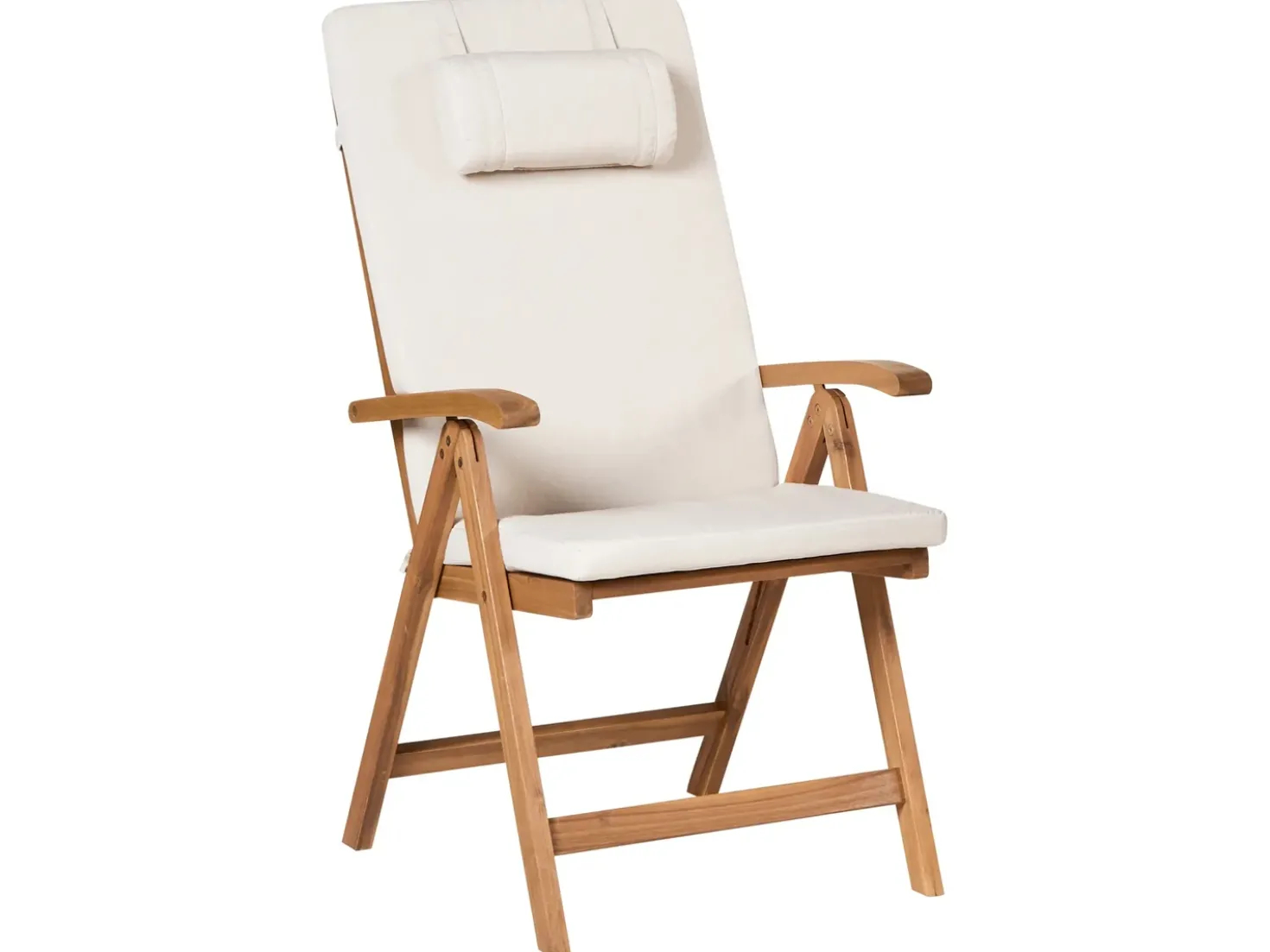 Set da pranzo da giardino 6 posti JAVA PREMIUM Legno d'acacia Beige chiaro