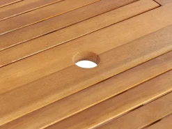 Set da pranzo da giardino 8 posti MAUI II con cuscini Legno d'acacia Bianco sporco