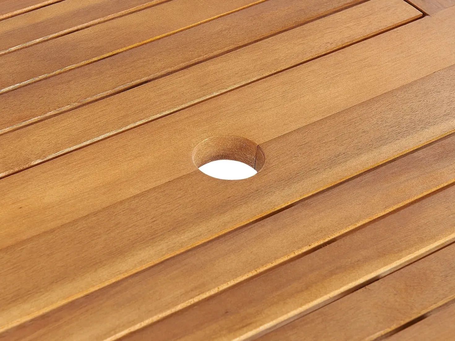 Set da pranzo da giardino 8 posti MAUI II con cuscini Legno d'acacia Bianco sporco