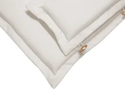 Set da pranzo da giardino 8 posti MAUI II con cuscini Legno d'acacia Bianco sporco