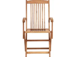 Set da pranzo da giardino 8 posti MAUI II con cuscini Legno d'acacia Bianco sporco
