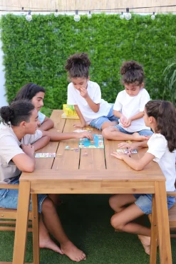 Set da pranzo da giardino 6 posti LIVORNO Legno d'acacia Marrone
