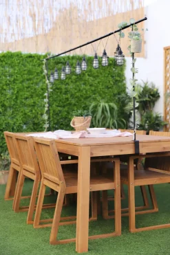 Set da pranzo da giardino 6 posti LIVORNO Legno d'acacia Marrone