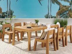 Set da pranzo da giardino 6 posti LIVORNO Legno d'acacia Marrone