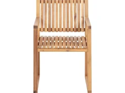 Set da pranzo da giardino 8 posti SASSARI II Legno di acacia certificato Marrone chiaro
