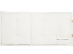 Set da pranzo da giardino 6 posti JAVA con cuscini Legno d'acacia Bianco sporco
