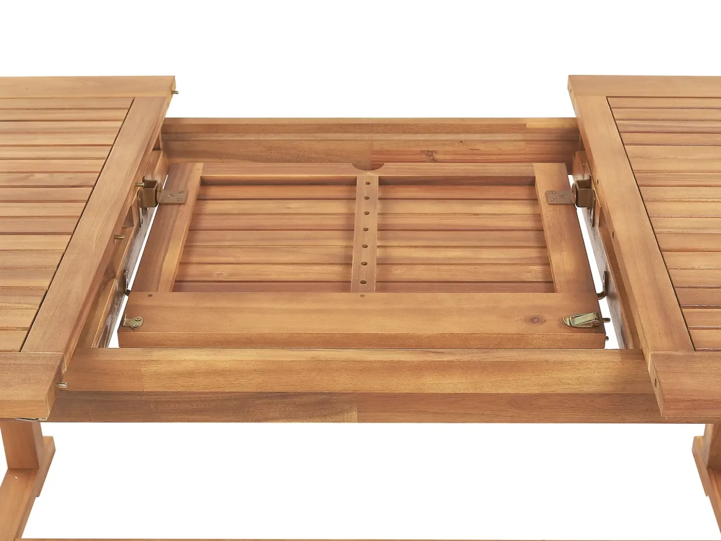 Set da pranzo da giardino 6 posti JAVA con cuscini Legno d'acacia Bianco sporco