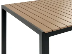 Set da pranzo da giardino con panche 6 posti NARDO Marrone/Nero