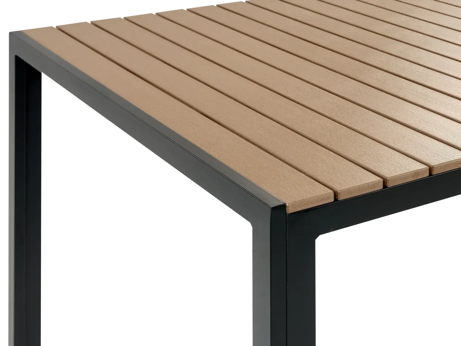 Set da pranzo da giardino con panche 6 posti NARDO Marrone/Nero