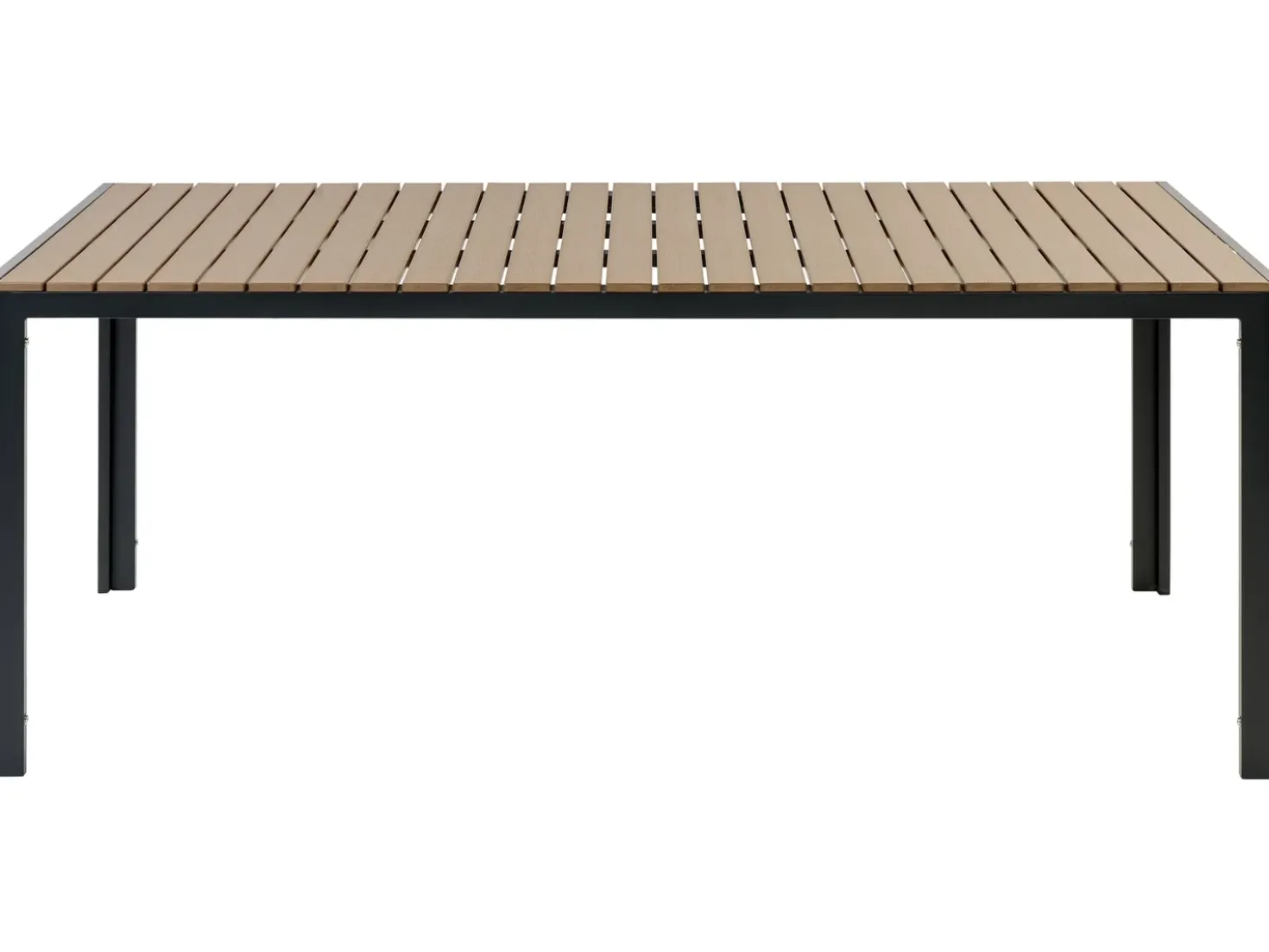 Set da pranzo da giardino con panche 6 posti NARDO Marrone/Nero