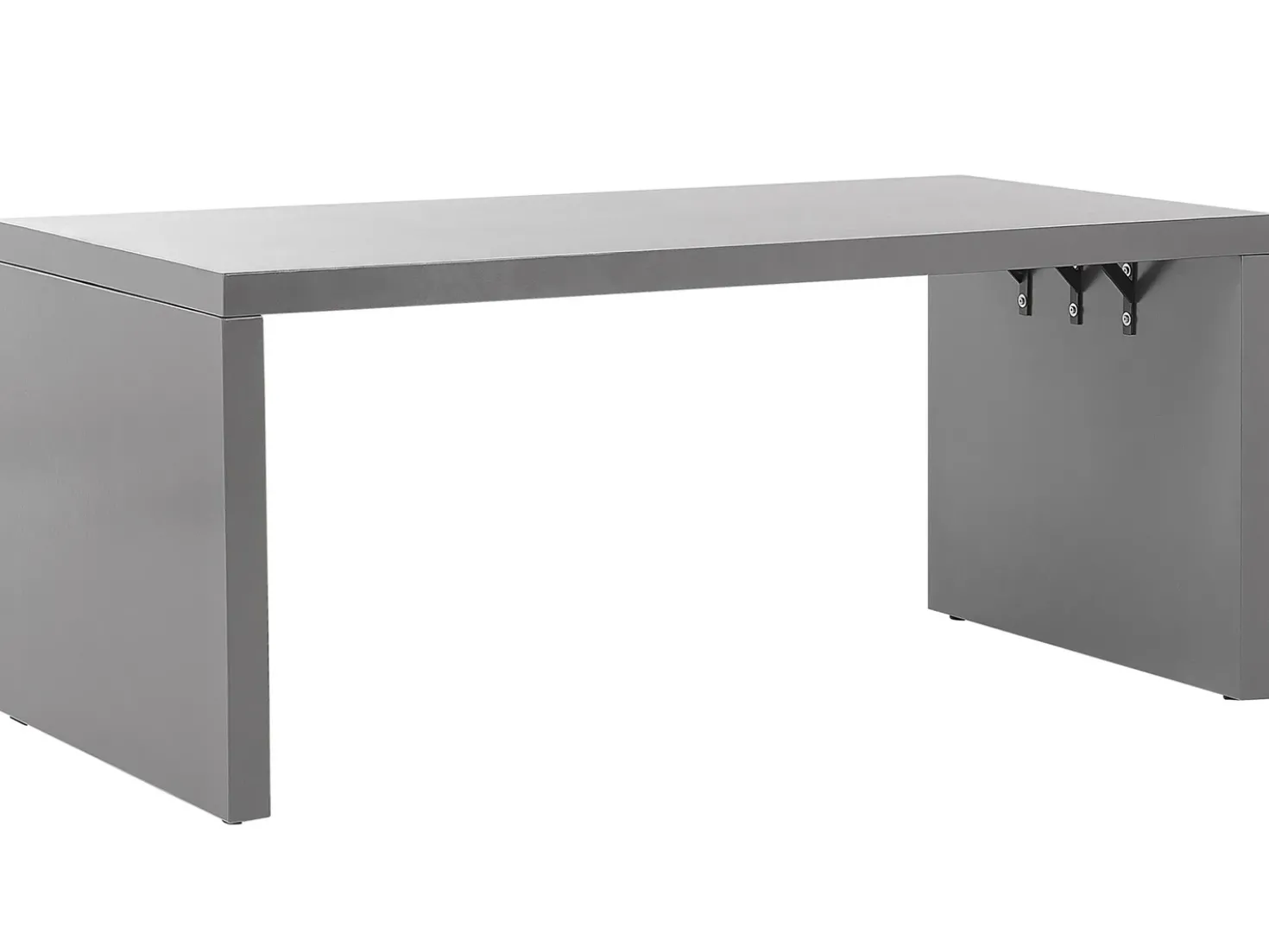 Set da pranzo da giardino con sgabelli 6 posti TARANTO Cemento Grigio