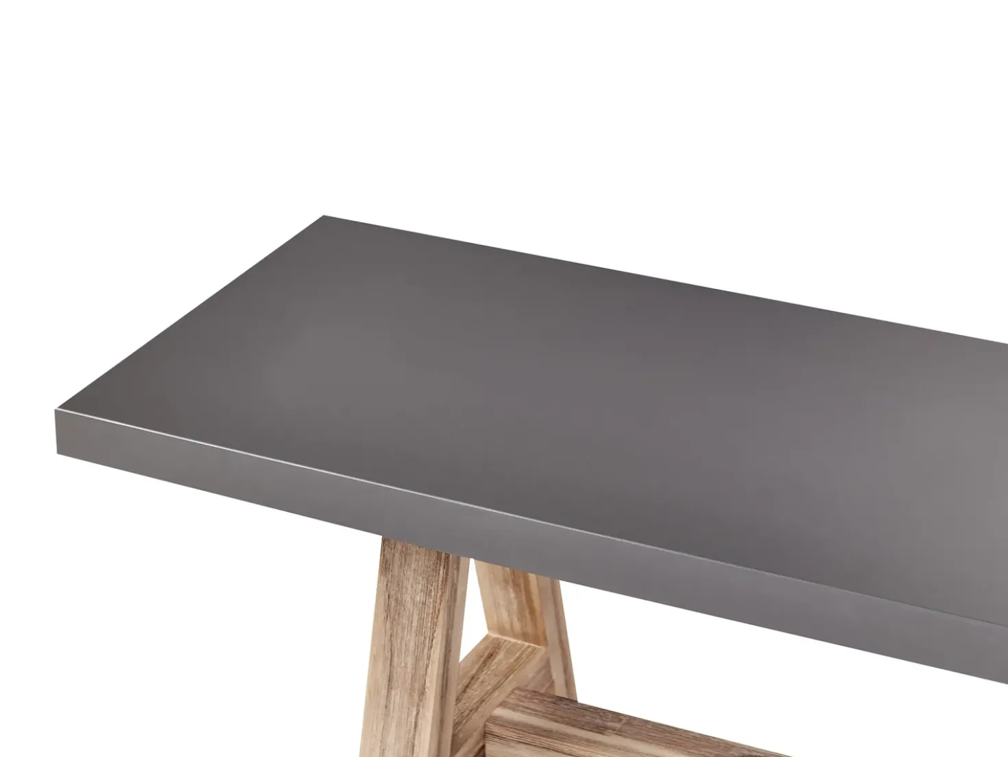 Set da pranzo da giardino con panche 6 posti TONNARE Cemento Grigio
