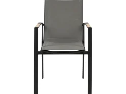 Set da pranzo da giardino 4 posti OLMETTO/BUSSETO Metallo Nero