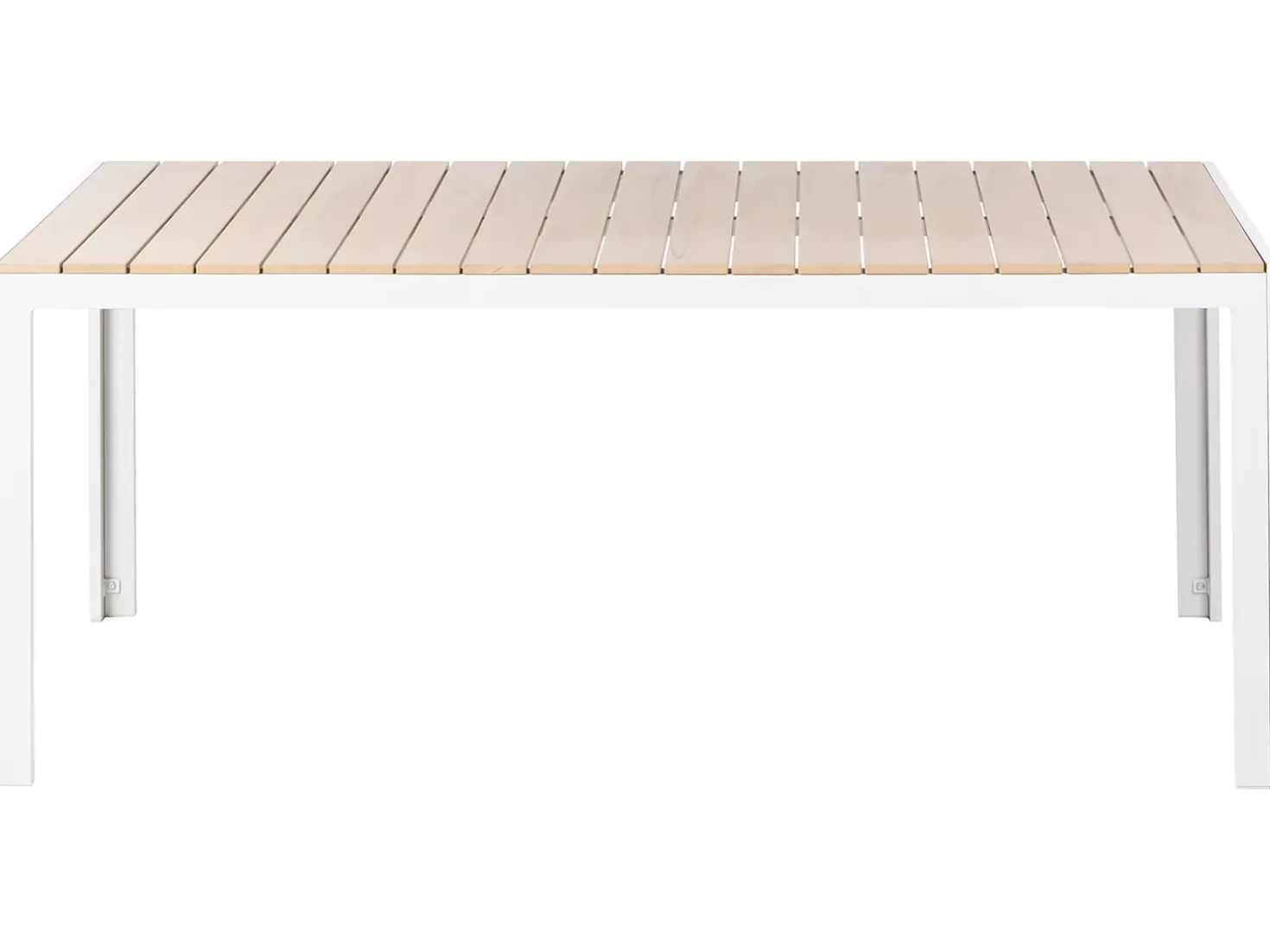 Set da pranzo da giardino con panche 6 posti COMO Beige