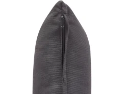 Set da pranzo da giardino 4 posti CANETTO con cuscini Metallo Nero