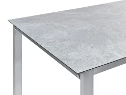 Set da pranzo da giardino 6 posti COSOLETO Vetro temperato Grigio