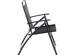 Set da pranzo da giardino 6 posti LIVO Metallo Nero