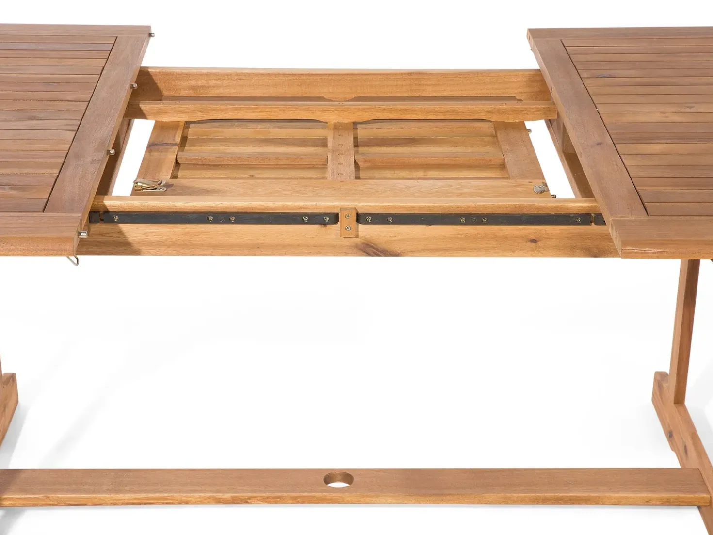 Set da pranzo da giardino 8 posti MAUI con cuscini Legno d'acacia Rosso scuro