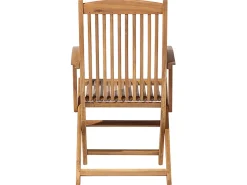 Set da pranzo da giardino 8 posti MAUI con cuscini Legno d'acacia Rosso scuro