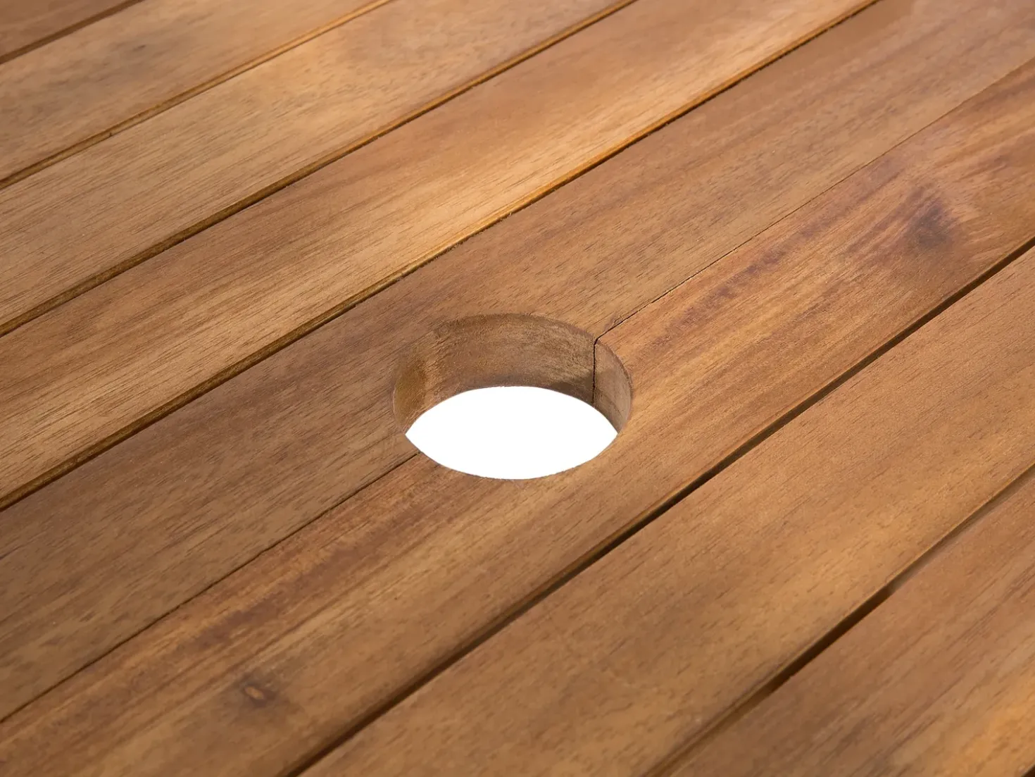 Set da pranzo da giardino 8 posti MAUI con cuscini Legno d'acacia Rosso scuro