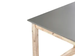 Set da pranzo da giardino con panche NOTTERI Cemento Grigio