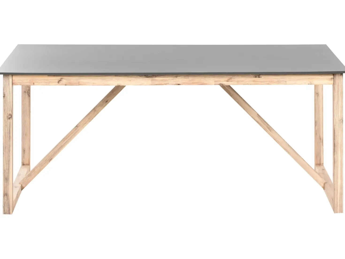 Set da pranzo da giardino con panche NOTTERI Cemento Grigio