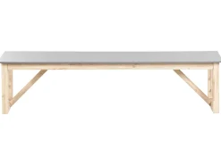Set da pranzo da giardino con panche NOTTERI Cemento Grigio