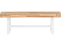 Set da pranzo da giardino 6 posti SCANIA Legno d'acacia Bianco