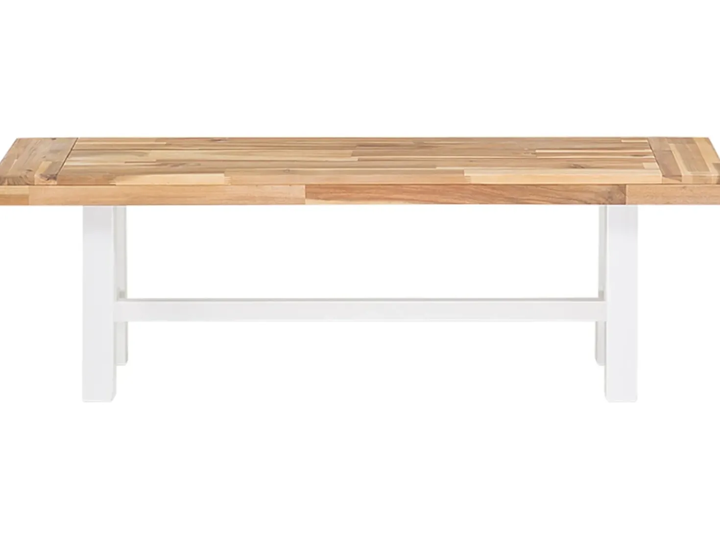Set da pranzo da giardino 6 posti SCANIA Legno d'acacia Bianco
