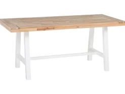 Set da pranzo da giardino 6 posti SCANIA Legno d'acacia Bianco