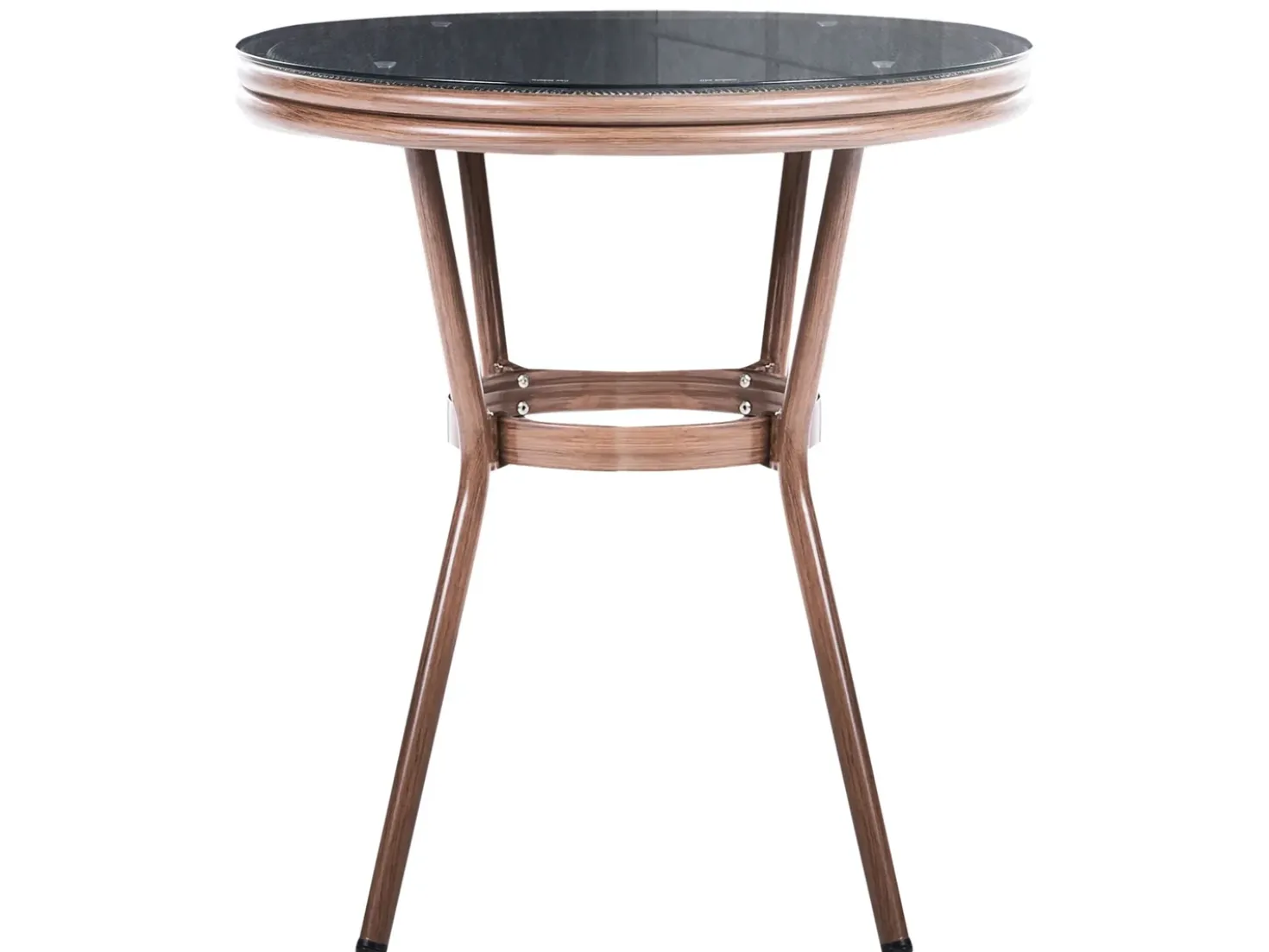 Set da pranzo da giardino 4 posti RIFREDDO Rattan sintetico (PE) Grigio