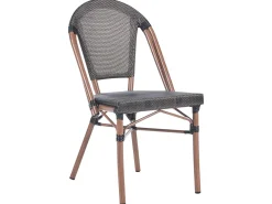 Set da pranzo da giardino 4 posti RIFREDDO Rattan sintetico (PE) Grigio