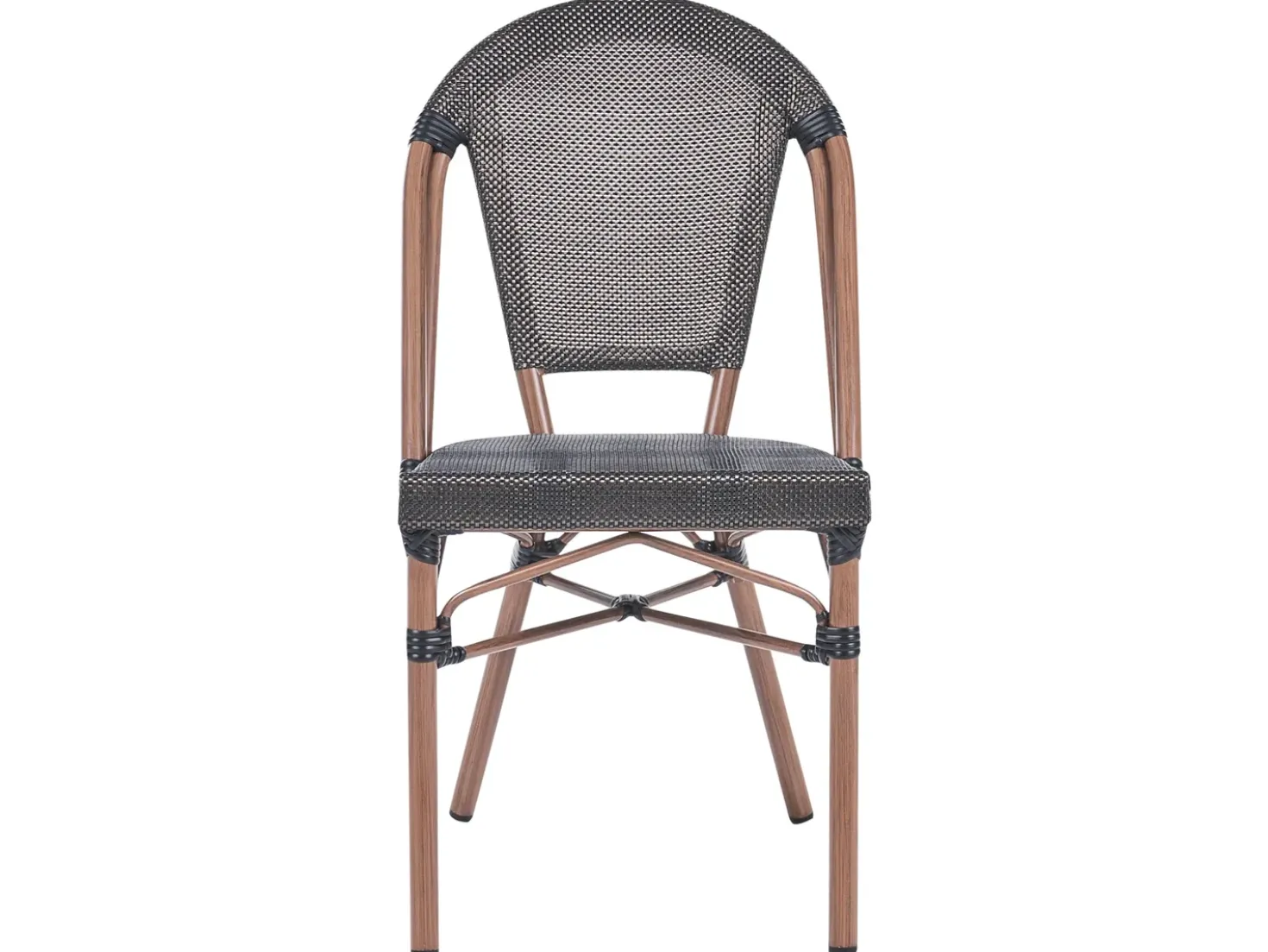 Set da pranzo da giardino 4 posti RIFREDDO Rattan sintetico (PE) Grigio