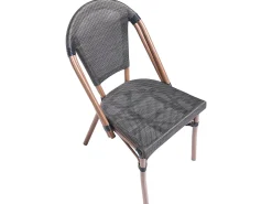 Set da pranzo da giardino 4 posti RIFREDDO Rattan sintetico (PE) Grigio