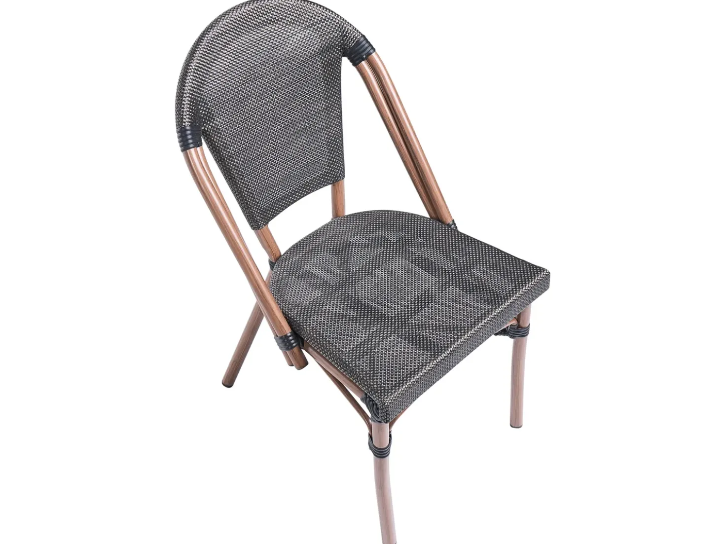Set da pranzo da giardino 4 posti RIFREDDO Rattan sintetico (PE) Grigio
