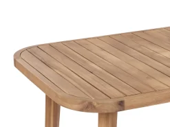Set da pranzo da giardino 4 posti PARAGGI Legno di acacia certificato Marrone scuro