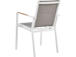 Set da pranzo da giardino 6 posti VALCANETTO/BUSSETO Metallo Grigio