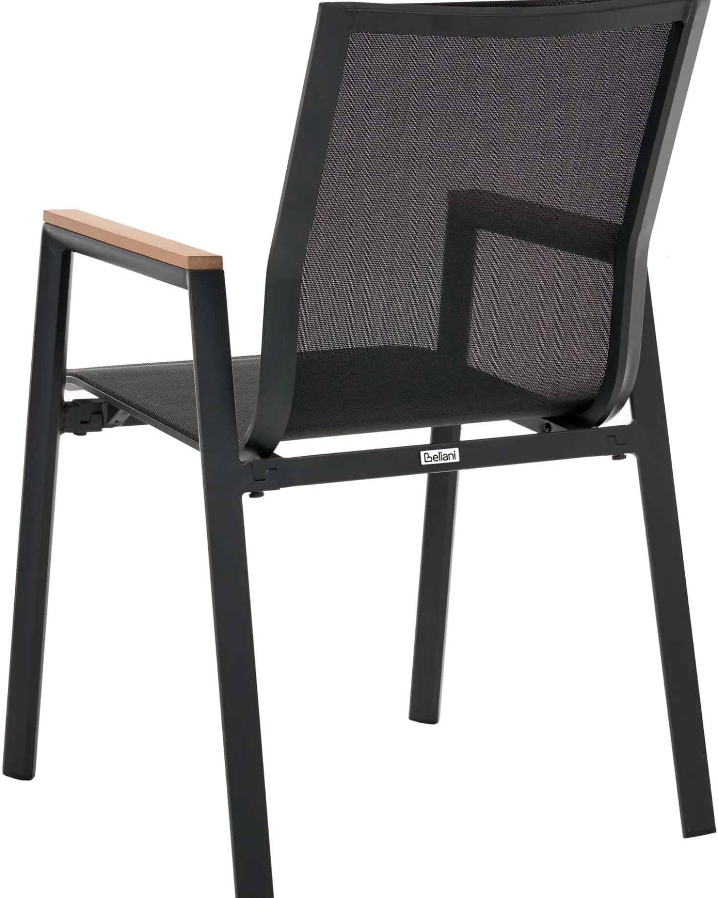 Set da pranzo da giardino 4 posti TIANO Metallo Nero