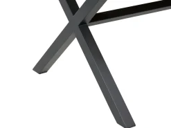 Set da pranzo da giardino 4 posti TIANO Metallo Nero