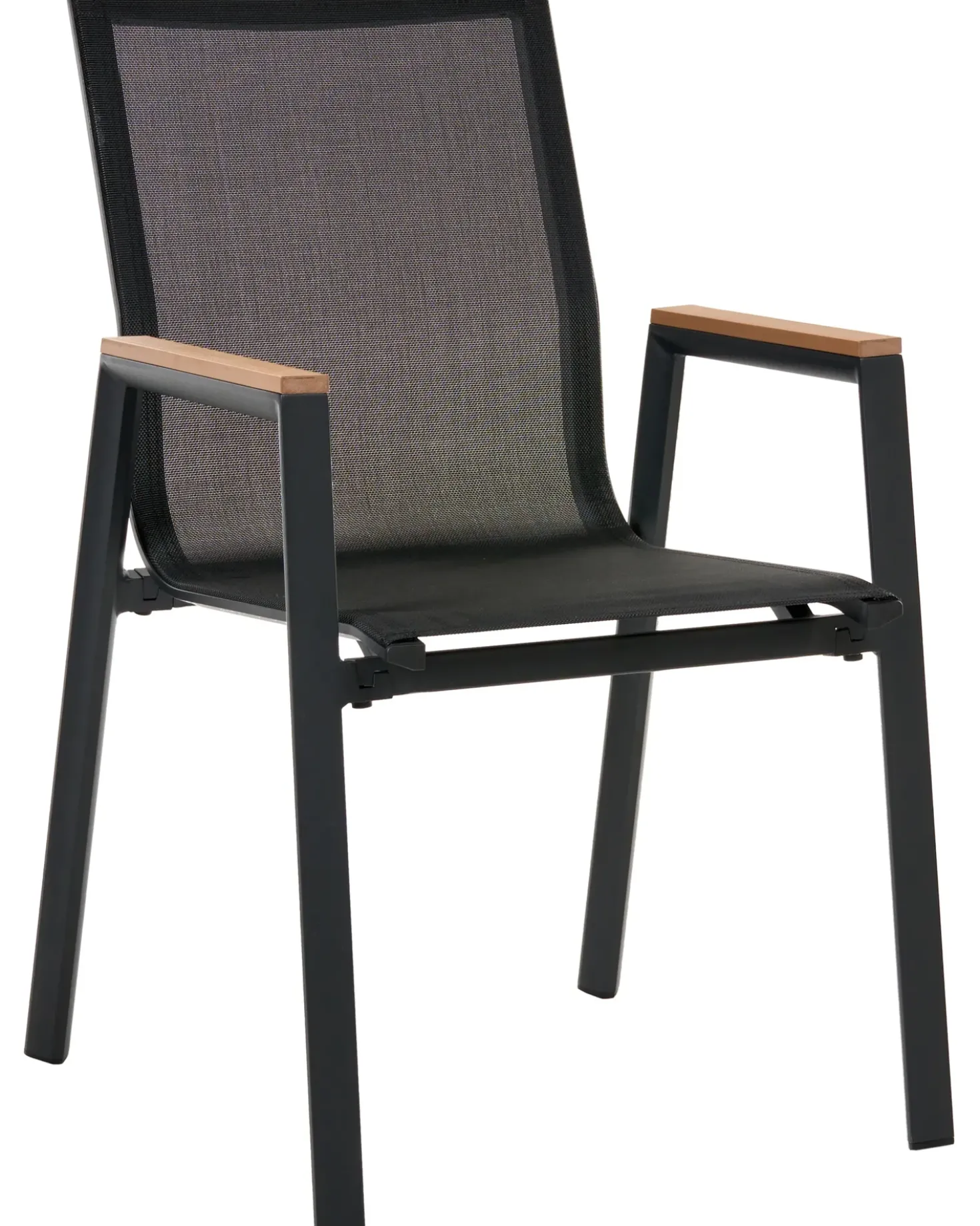 Set da pranzo da giardino 4 posti TIANO Metallo Nero