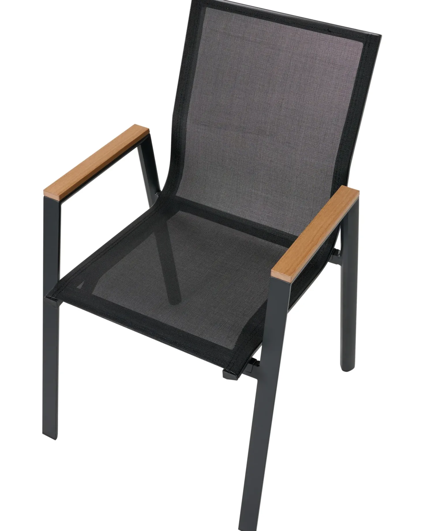 Set da pranzo da giardino 4 posti TIANO Metallo Nero