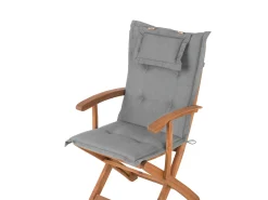 Set da pranzo da giardino 8 posti MAUI con cuscini Legno d'acacia Grigio