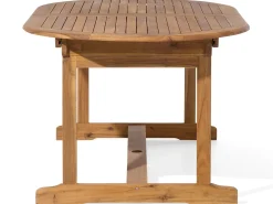 Set da pranzo da giardino 8 posti MAUI con cuscini Legno d'acacia Grigio